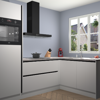 Zijdegrijze greeploze keuken Victoria 116937