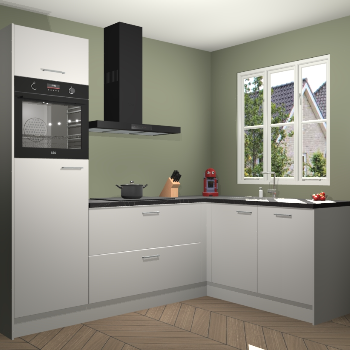 Zijdegrijze keuken Victoria 116914