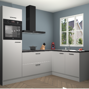 Zijdegrijze keuken Victoria 116926