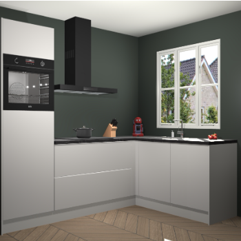 Zijdegrijze keuken Victoria 116944