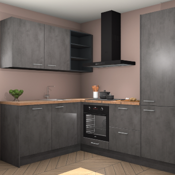 Beton Antraciet keuken Boekarest 117337