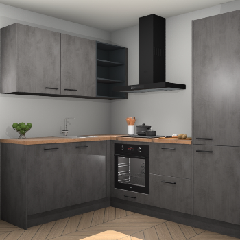 Beton Antraciet keuken Boekarest 117339