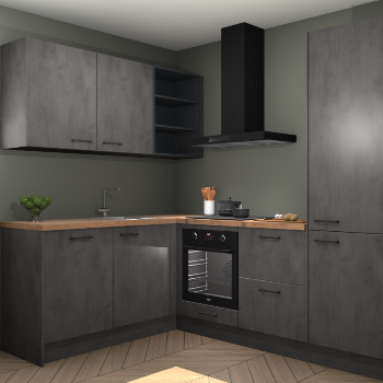 Beton Antraciet keuken Boekarest 117340