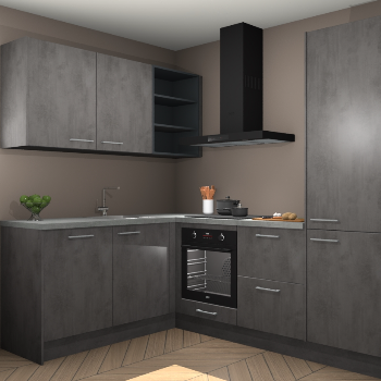 Beton Antraciet keuken Boekarest 117362