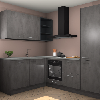 Beton Antraciet keuken Boekarest 117363