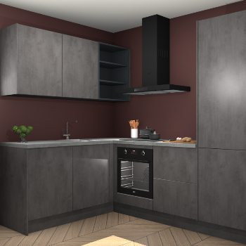 Beton Antraciet keuken Boekarest 117368