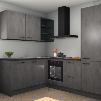 Beton Antraciet keuken Boekarest 117379