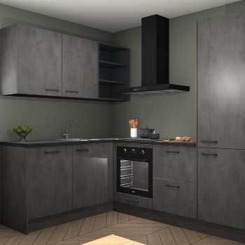 Beton Antraciet keuken Boekarest 117380