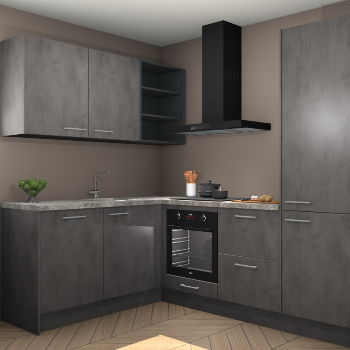 Beton Antraciet keuken Boekarest 117386