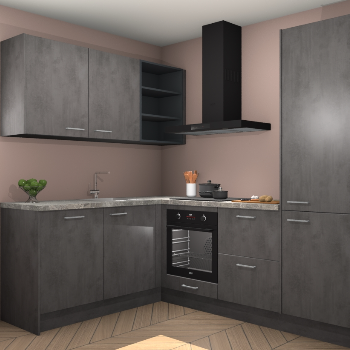 Beton Antraciet keuken Boekarest 117387