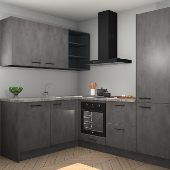 Beton Antraciet keuken Boekarest 117389