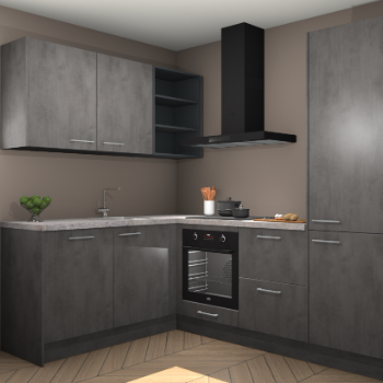 Beton Antraciet keuken Boekarest 117395