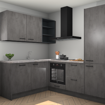 Beton Antraciet keuken Boekarest 117398