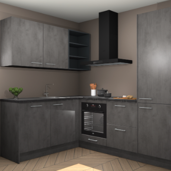 Beton Antraciet keuken Boekarest 117403