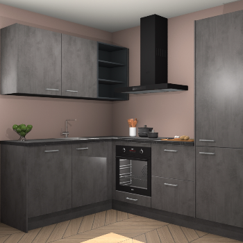 Beton Antraciet keuken Boekarest 117404