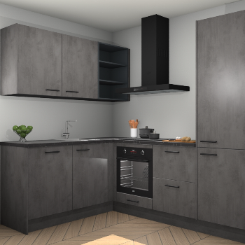 Beton Antraciet keuken Boekarest 117406