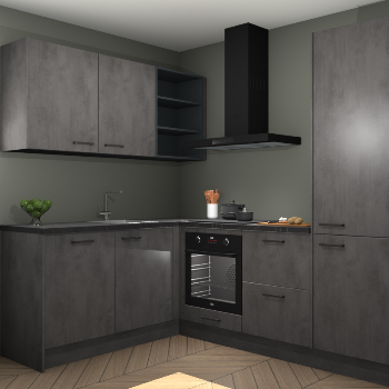 Beton Antraciet keuken Boekarest 117407