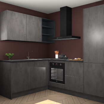 Beton Antraciet keuken Boekarest 117409