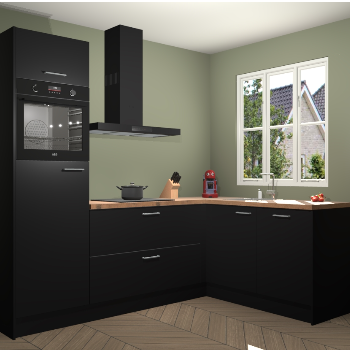 Zwarte keuken Victoria 117038