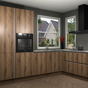 Goud Eiken greeploze keuken Kotor 117440