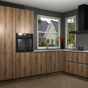 Goud Eiken greeploze keuken Kotor 117448