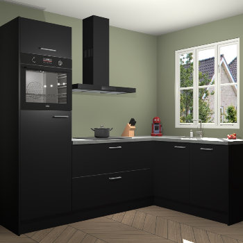 Zwarte keuken Victoria 117306