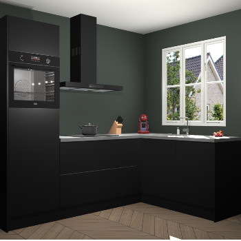 Zwarte keuken Victoria 117331