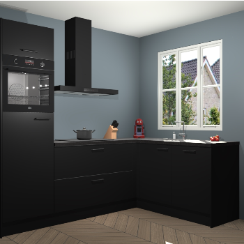 Zwarte keuken Victoria 117317