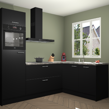 Zwarte keuken Victoria 117308