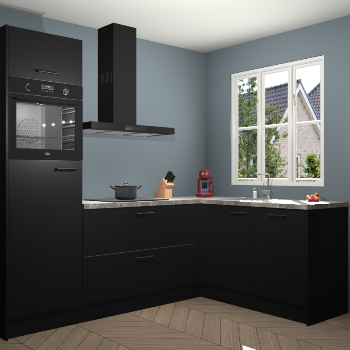 Zwarte keuken Victoria 117318