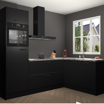 Zwarte keuken Victoria 117323