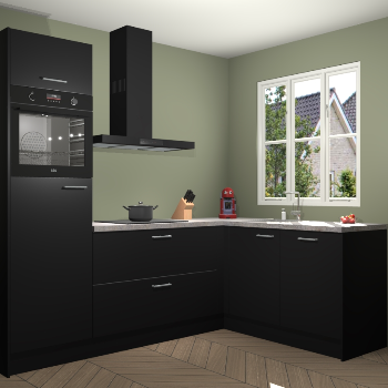 Zwarte keuken Victoria 117309