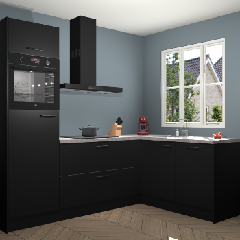 Zwarte keuken Victoria 117319