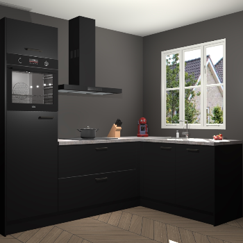 Zwarte keuken Victoria 117324