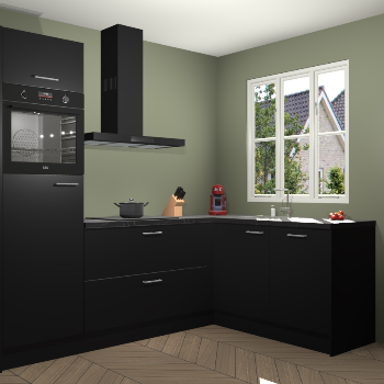 Zwarte keuken Victoria 117310