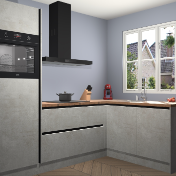 Beton opaal greeploze keuken Victoria 116428