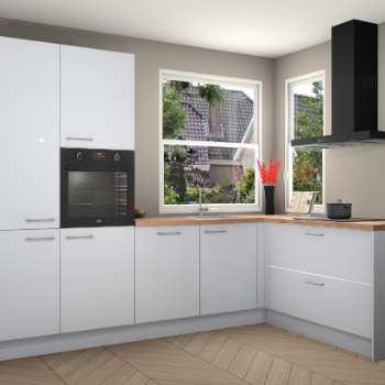 Sneeuwwitte hoogglans keuken Kotor 117613