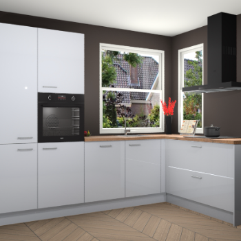 Sneeuwwitte hoogglans keuken Kotor 117614