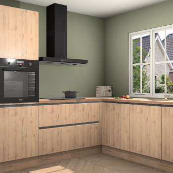 Madera Natuur greeploze keuken Kazan 117631