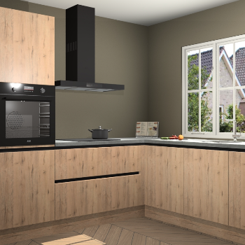 Madera Natuur greeploze keuken Kazan 117649