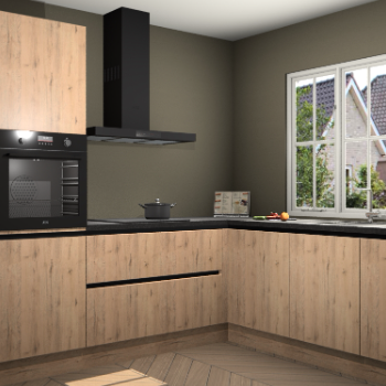 Madera Natuur greeploze keuken Kazan 117657