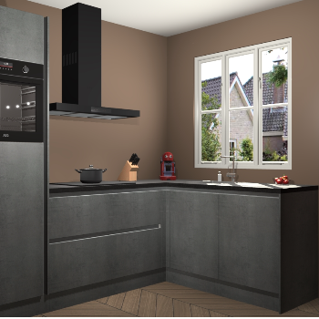 Beton Parelgrijs greeploze keuken Victoria 117519