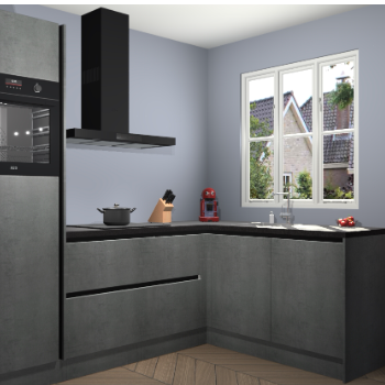 Beton Parelgrijs greeploze keuken Victoria 117537