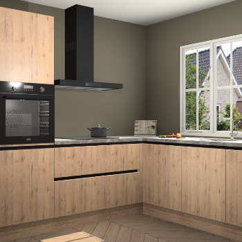 Madera Natuur greeploze keuken Kazan 117667