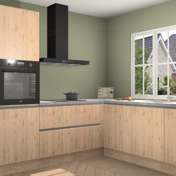 Madera Natuur greeploze keuken Kazan 117674