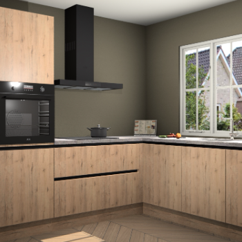 Madera Natuur greeploze keuken Kazan 117677