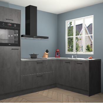 Beton Antraciet keuken Victoria 117728