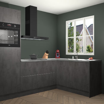 Beton Antraciet keuken Victoria 117743