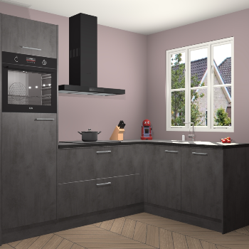 Beton Antraciet keuken Victoria 117714