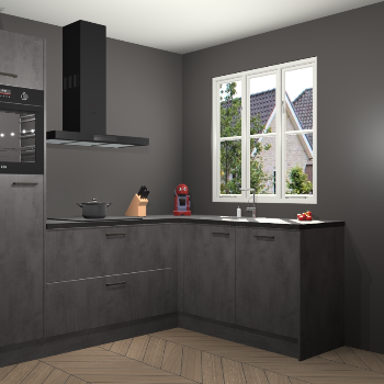 Beton Antraciet keuken Victoria 117734